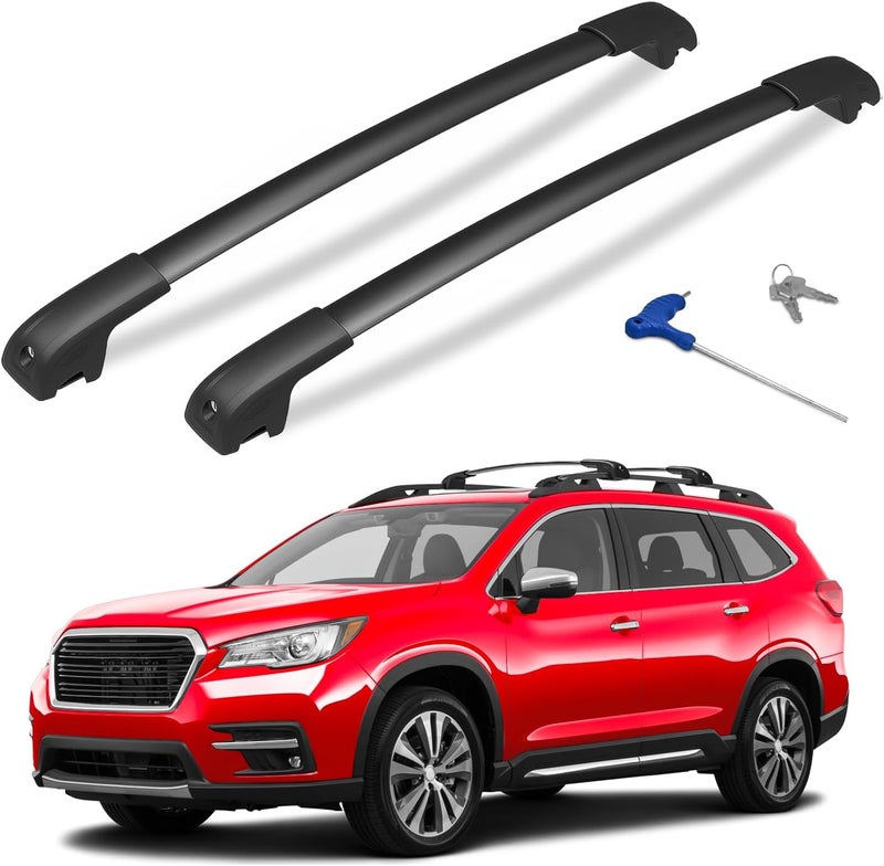 HmmtyRack 300lbs Lockable Roof Rack Cross Bars Compatible with Subaru Ascent 2019-2026, Aluminum Roof Crossbar for Rooftop Cargo Bars Luggage Kayak Canoe Bike Snowboard Racks - Image 1